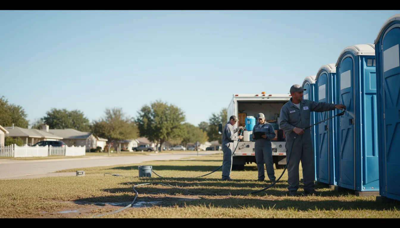 Long-Term Portable Toilet Rental in Gregory, TX near me